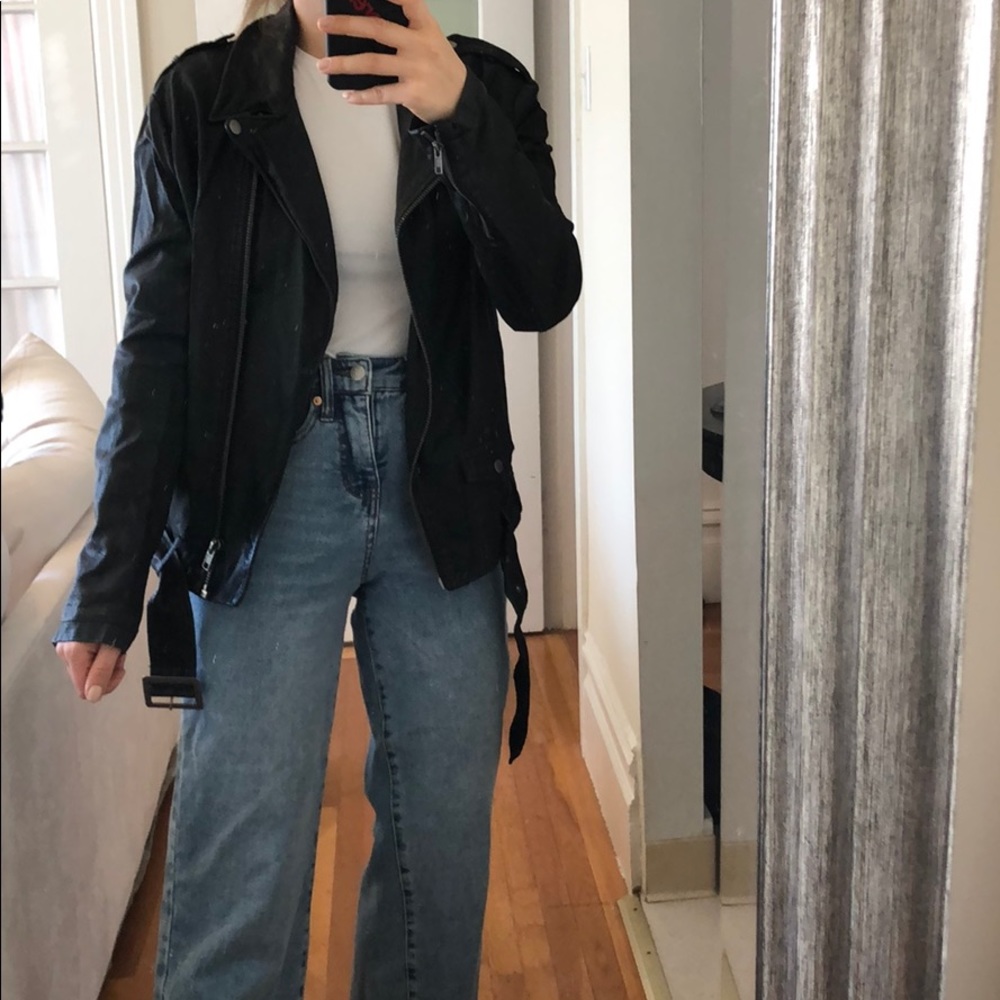 Silence & Noise black pleather jacket